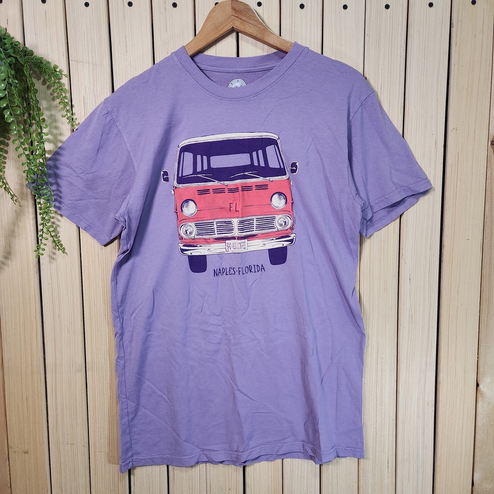 Naples-Florida Graphic T-Shirt Purple